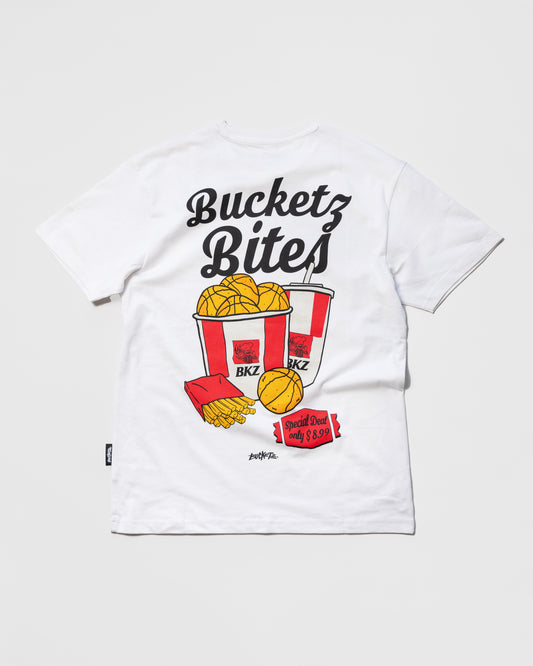 BUCKETZ BITES T-SHIRT white
