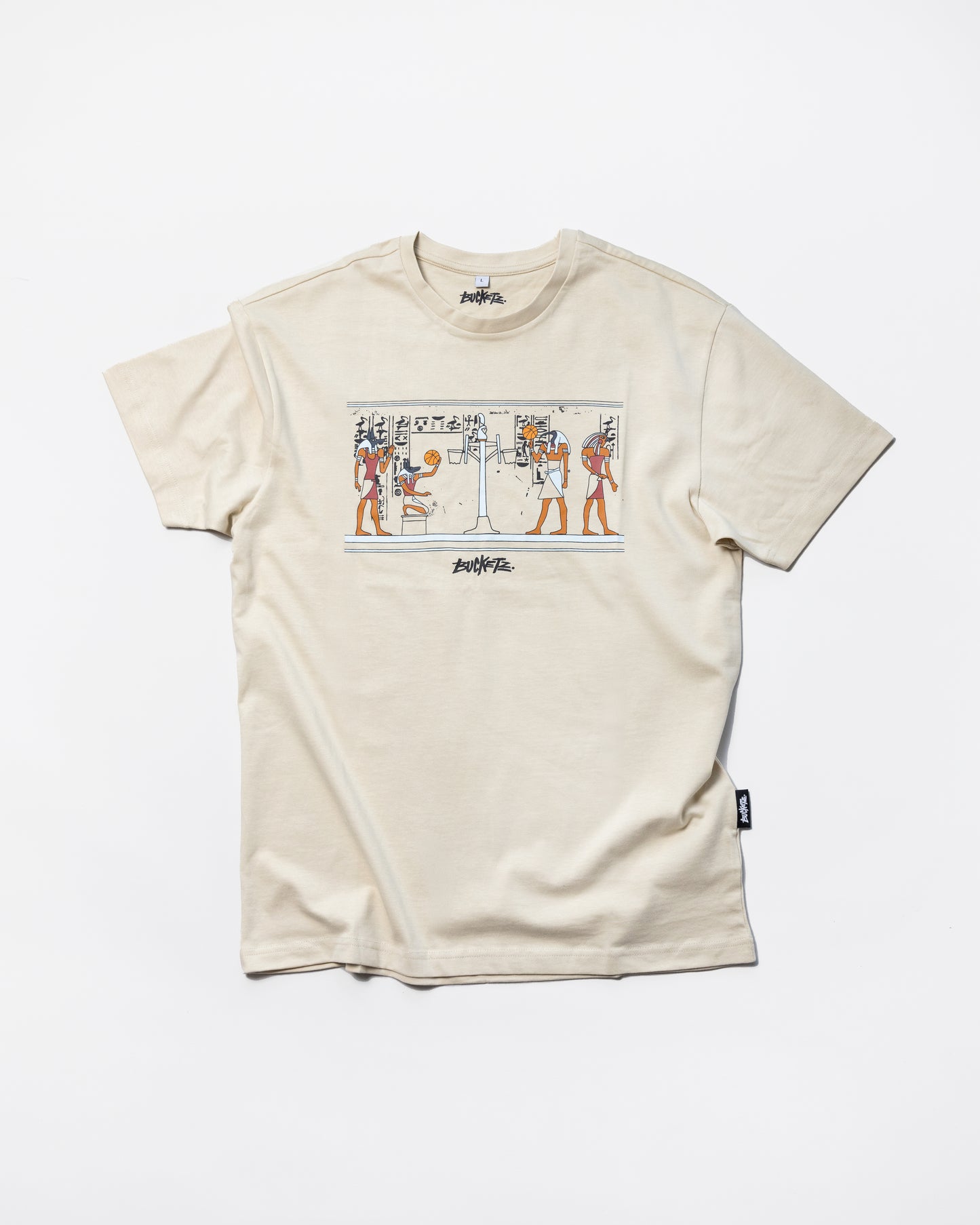 BUCKETZ ANCIENT BUCKETZ T-SHIRT beige
